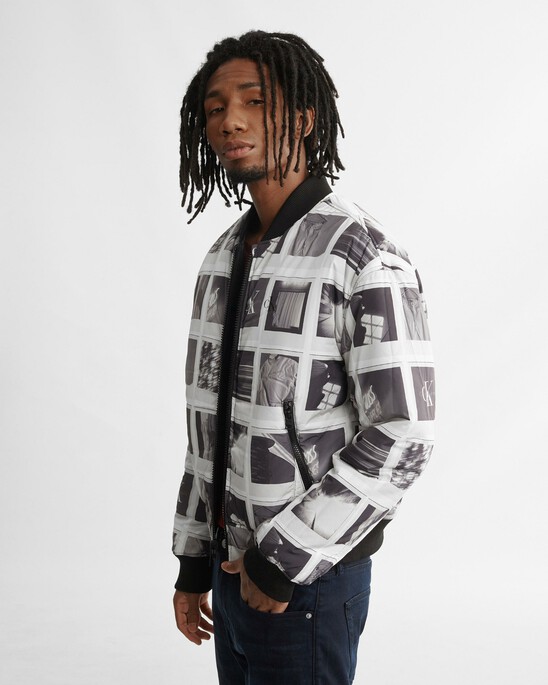 Reversible All Over Print Bomber Jacket