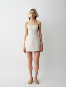 Henrietta Dress, Off White, hi-res