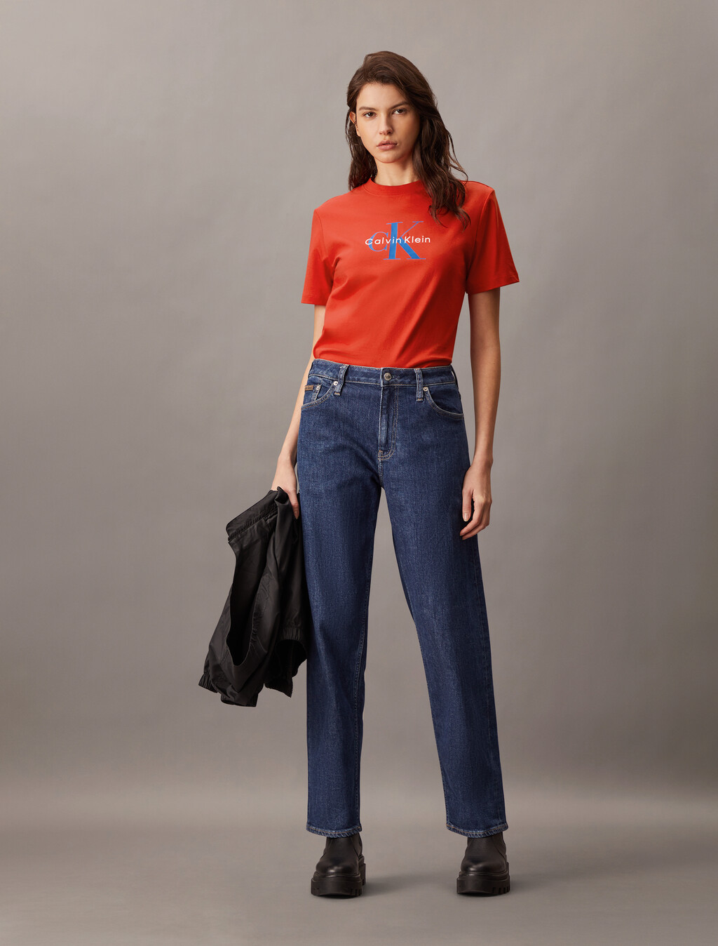 Monogram T-shirt, Red Alert, hi-res