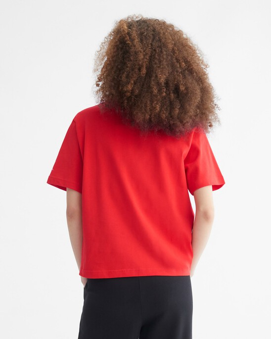 YEAR OF THE RABBIT FLOCKED APPLIQUE TEE