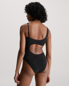 CK Texture Cut Out Swimsuit, Pvh Black, hi-res
