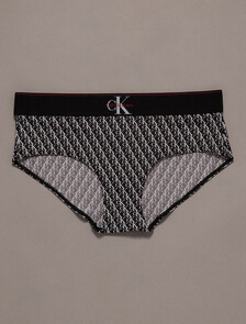 CK Graphic Hipster Panty, MINI STEPPING LOGO BLACK, hi-res