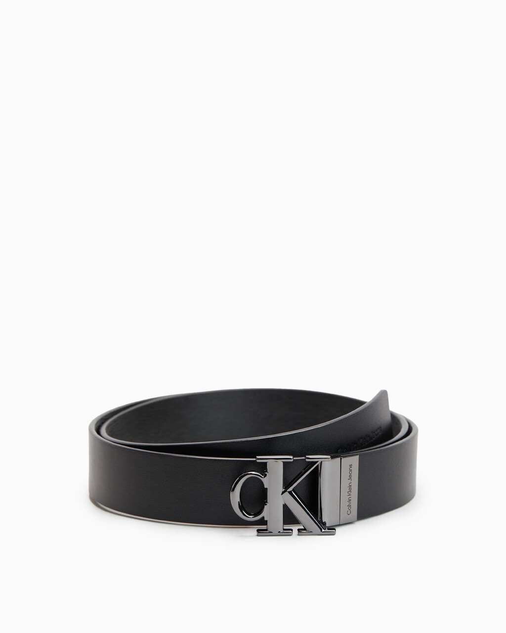 Monogram Plaque Reversible Belt 3.5Cm, BLK/BLK TEX, hi-res