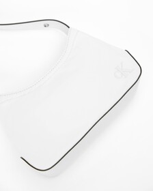 SCULPTED MIX ROUND SHOULDER BAG, GHOST GREY W/BE, hi-res