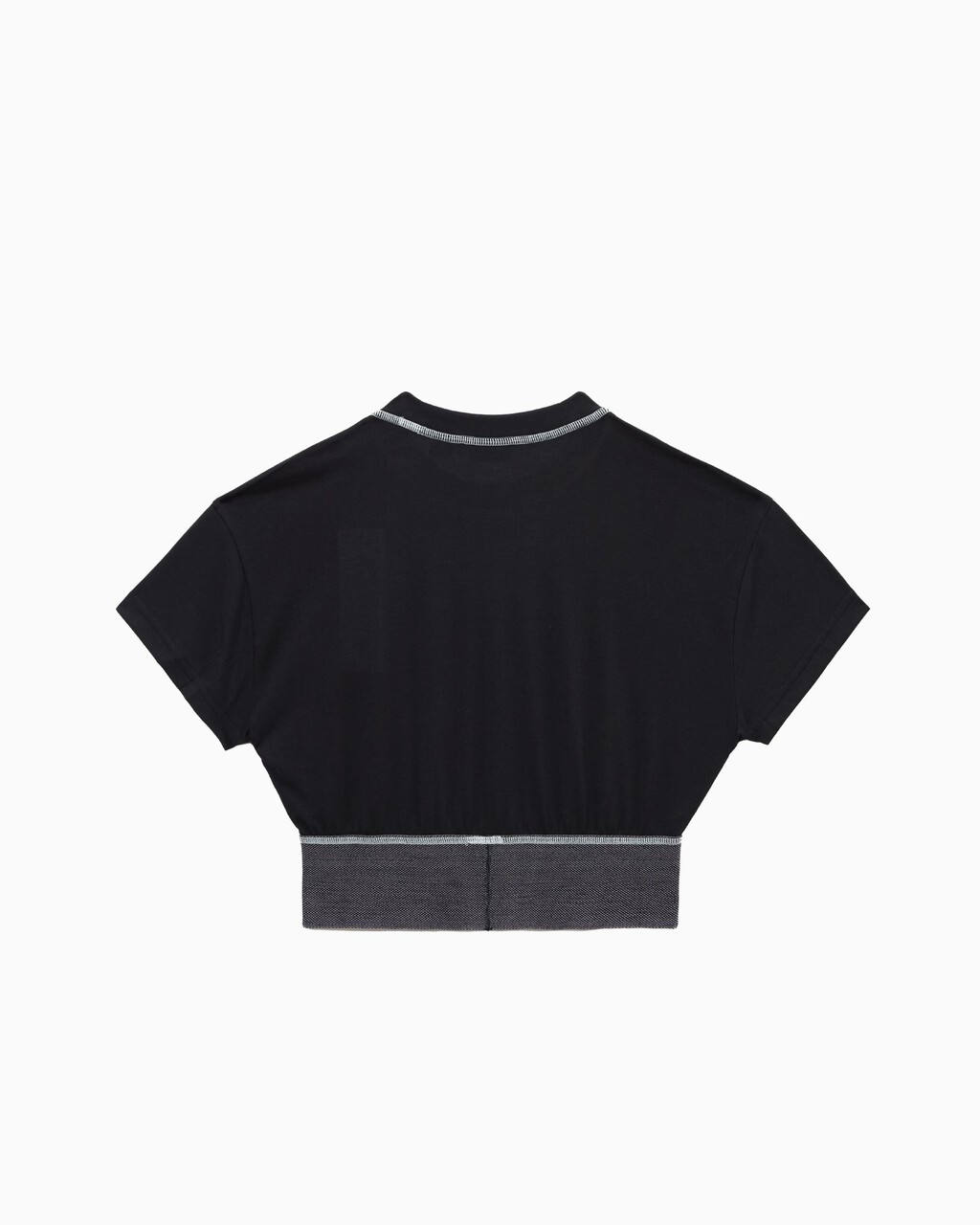 Cropped Gym T-Shirt, BLACK BEAUTY, hi-res