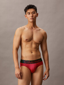 Microfiber Stretch Bold Logo Hip Brief 3 Pack, BLACK/TURBULENCE/SCOOTER, hi-res