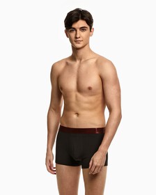 HOLIDAY HEATHER TRUNKS 2 PACK, BLACK W LEGION BLUE WB/BLACK W EXACT WB, hi-res