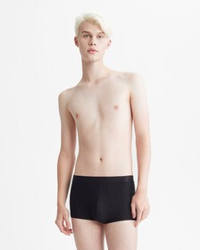 CK BLACK LOGO JACQUARD LOW RISE TRUNK, Black, hi-res
