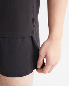 Modern Cotton Stretch Crew Neck T-Shirts 2 Pack, Black/Black, hi-res