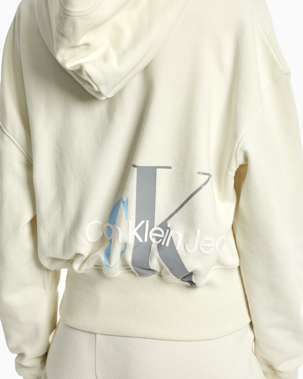 TWO TONE MONOGRAM HOODIE, Tofu, hi-res