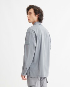 Premium Essentials Shacket, Overcast Grey, hi-res