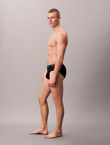 3 Pack Hip Briefs - Microfibre Stretch, 3 BLACK, hi-res