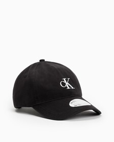 CK MONOGRAM COTTON CAP, BLACK, hi-res