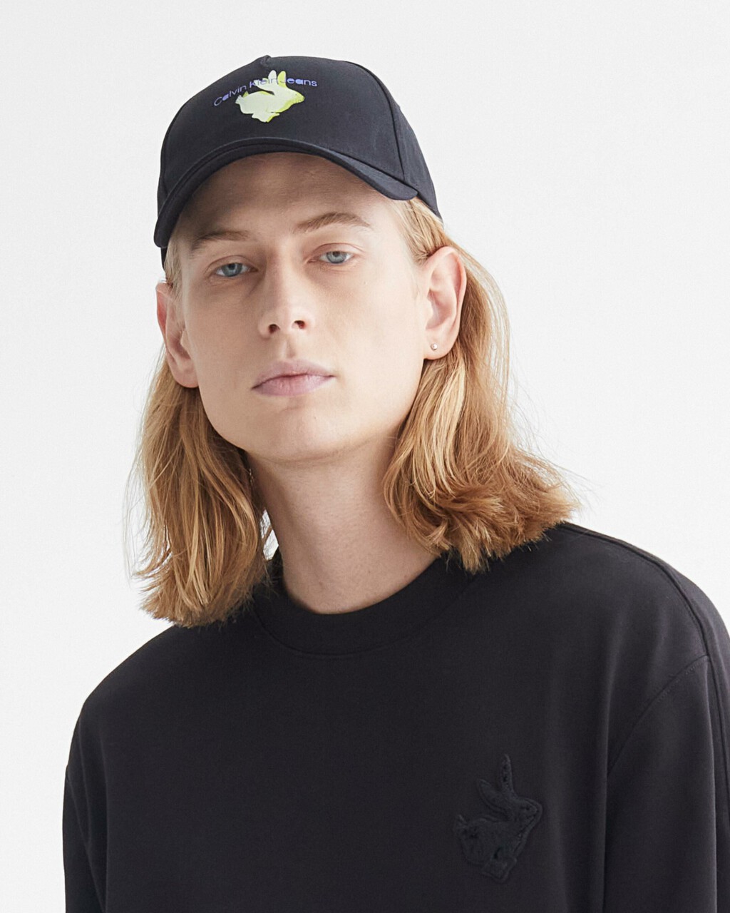 YEAR OF THE RABBIT BASEBALL CAP, BLACK, hi-res