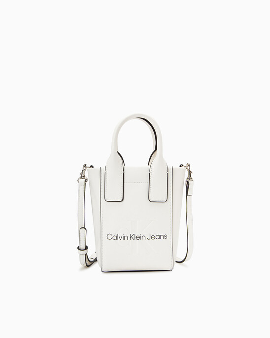 CKJ Sculpted Monogram Micro Tote