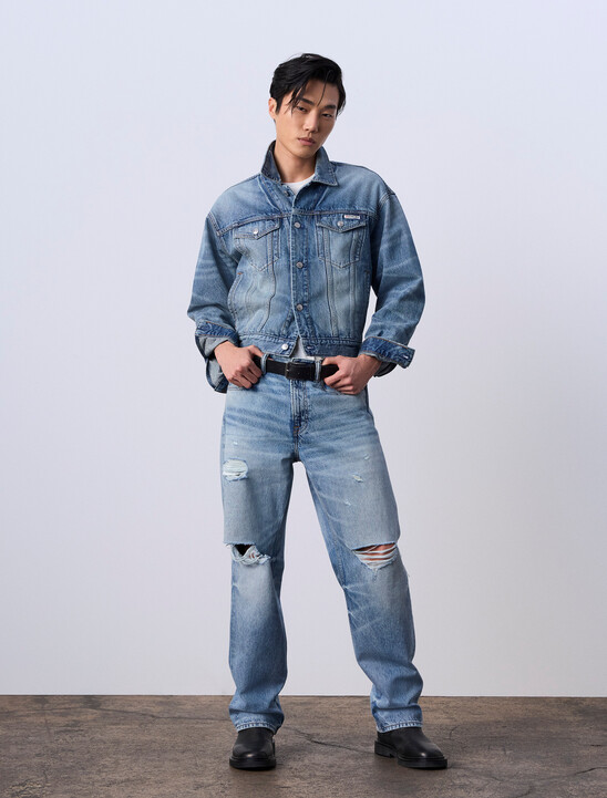 Jung Kook for Calvin Klein 90s Denim Trucker Jacket