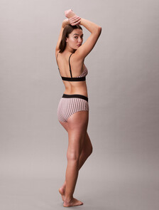 CK Graphic Hipster Panty, MINI STEPPING LOGO BRIGHT PEACH, hi-res