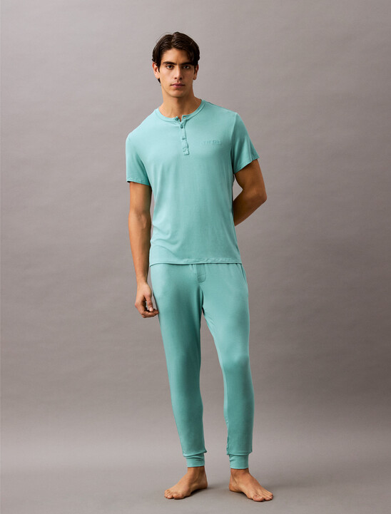 Ultra Soft Modal Henley Sleep T-Shirt