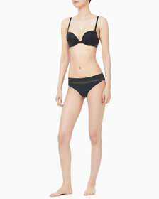 Perfectly Fit Flex Push Up Plunge Bra, Black, hi-res