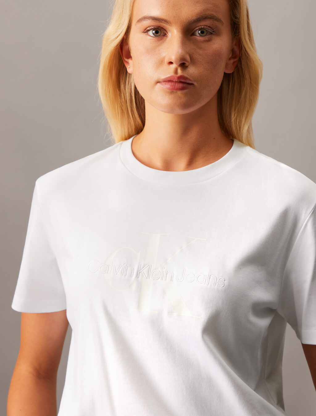 Standard Logo Monogram Tee, Brilliant White, hi-res
