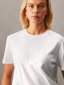 Standard Logo Monogram Tee, Brilliant White, hi-res