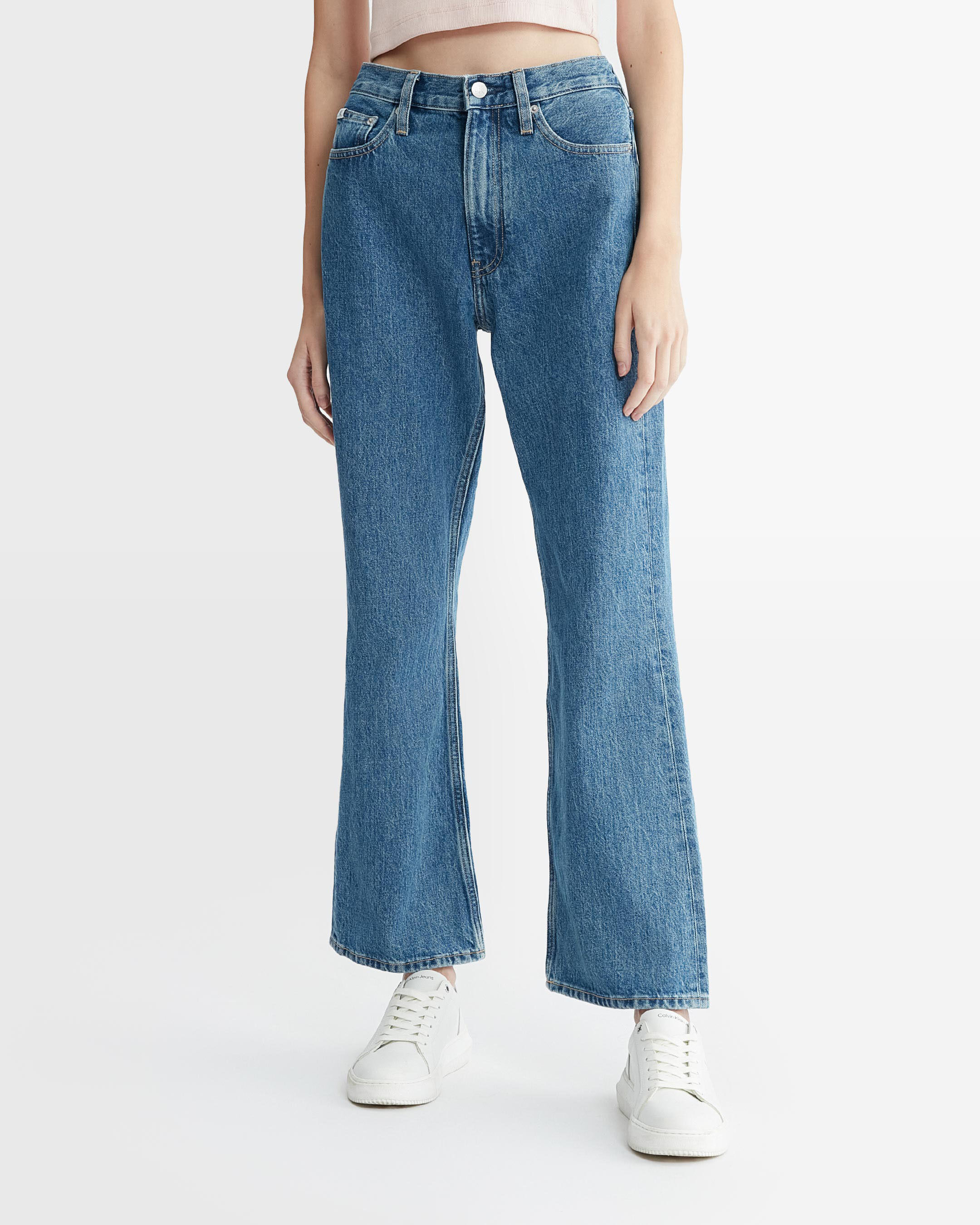 Calvin klein women's hot sale boot cut jeans