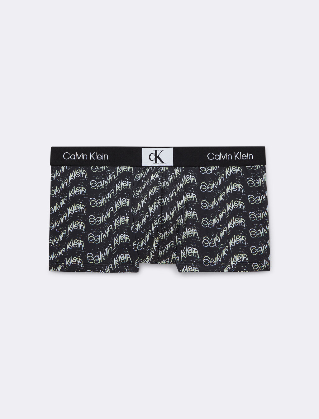 CALVIN KLEIN 1996 MICRO LOW RISE TRUNKS, BLACK PRINT/ BL, hi-res