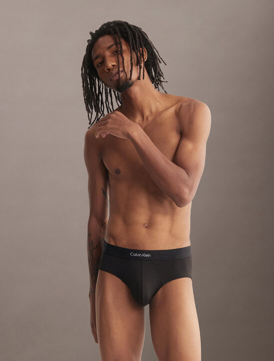 Embossed Icon Microfiber Hipster Briefs