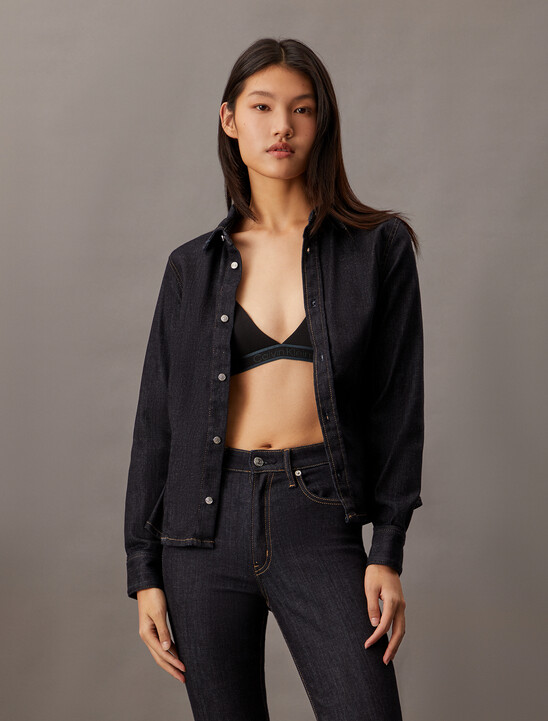Forever Stretch Indigo Denim Shirt