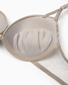 CK Black Bridal Push Up Plunge Bra, Satellite, hi-res