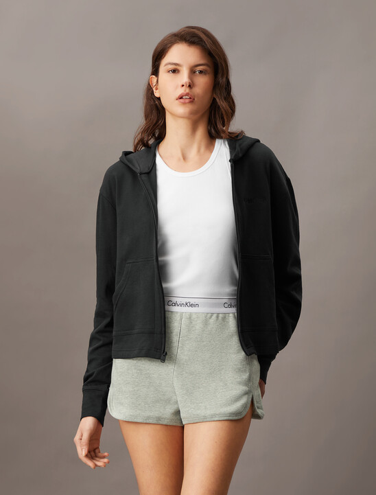 Icon Cotton Terry Zip Sleep Hoodie