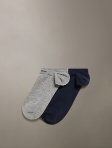 2 Pack Heel Gripper Low Cut Liner Socks, DARK BLUE GREY, hi-res