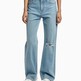 Light Blue Dstr Back Embro