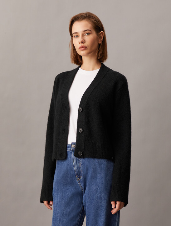Plush Wool Blend Cardigan