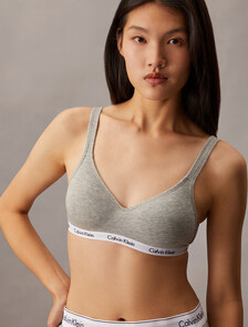 Carousel Lightly Lined Bralette, Grey Heather, hi-res