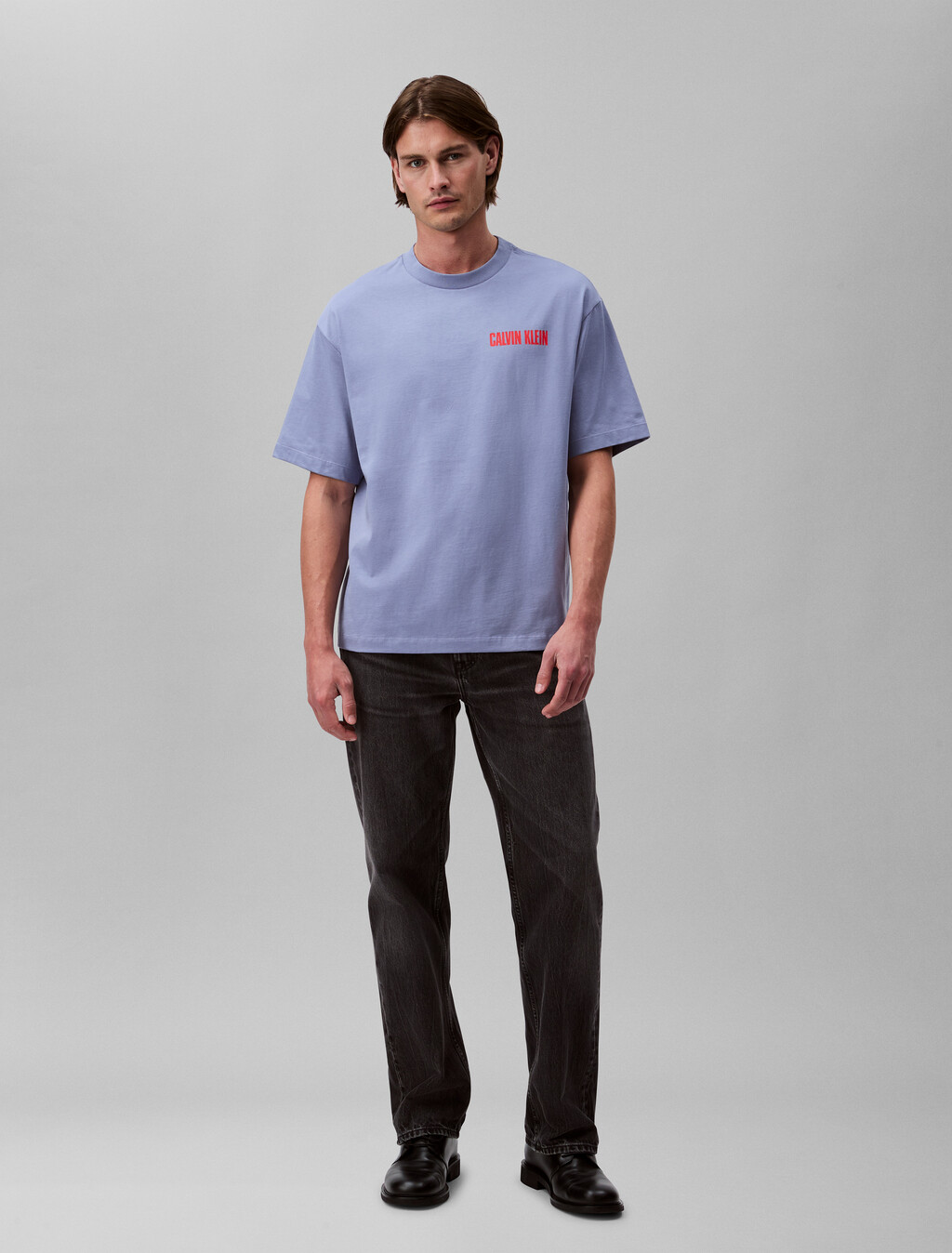 Calvin Klein Logo Print Tee, Tempest, hi-res