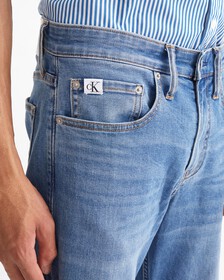 37.5 90s Straight Cropped Jeans, Med Blue Logo Tab, hi-res