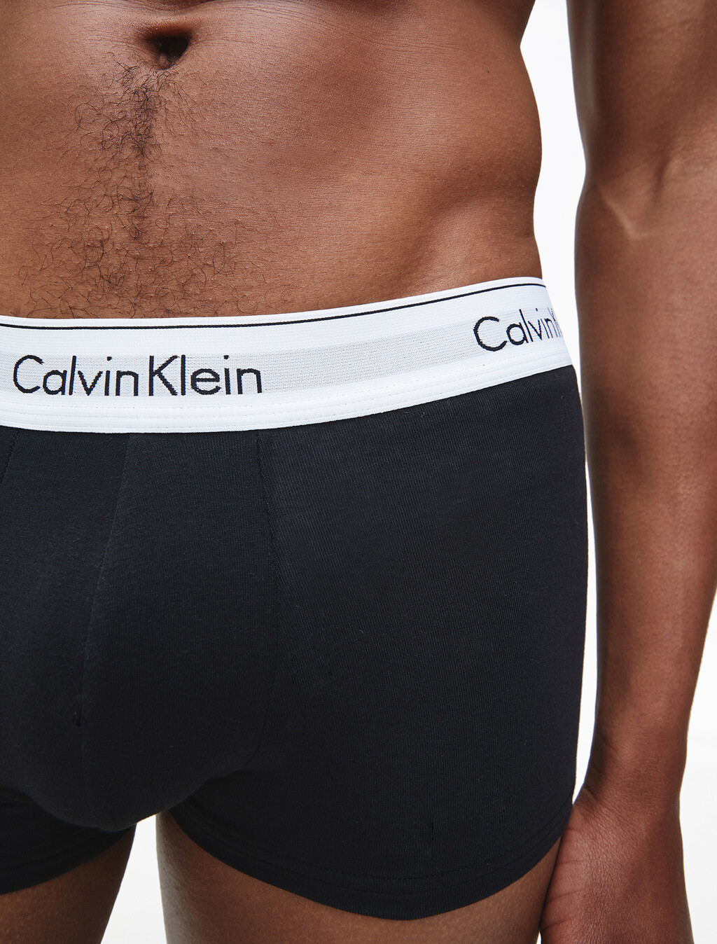 Cotton Stretch 3 Pack Low Rise Trunk, 1 Black / 1 White / 1 Grey Heather, hi-res