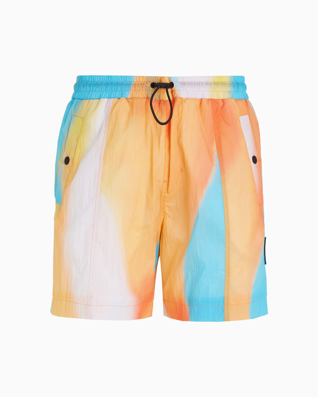Recycled Nylon Multicolour Shorts, Gradient Shift, hi-res