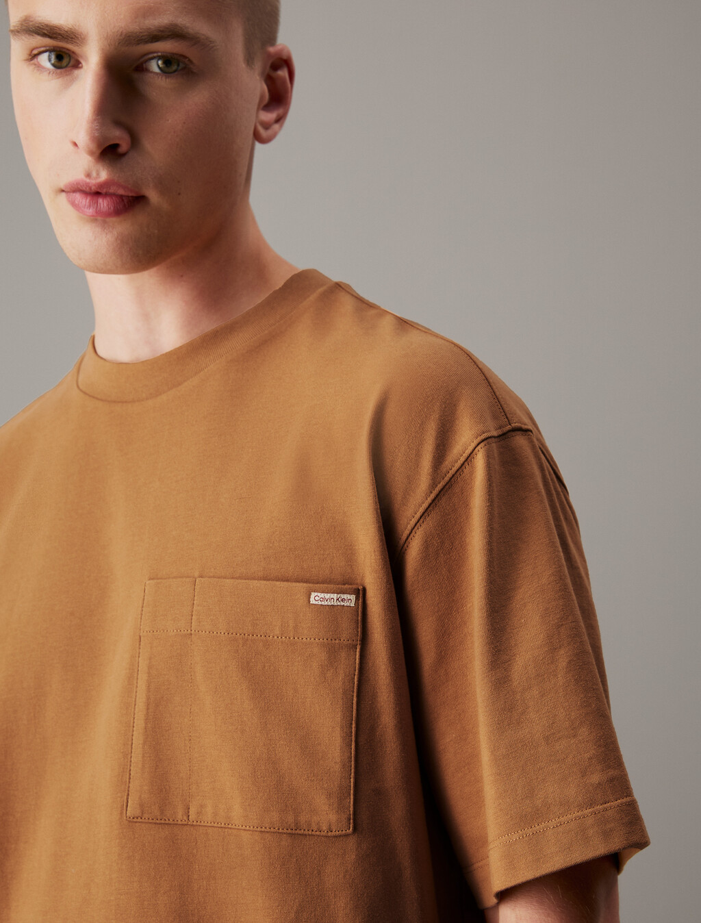 Jersey Relaxed Pocket Tee, Tobacco Brown, hi-res