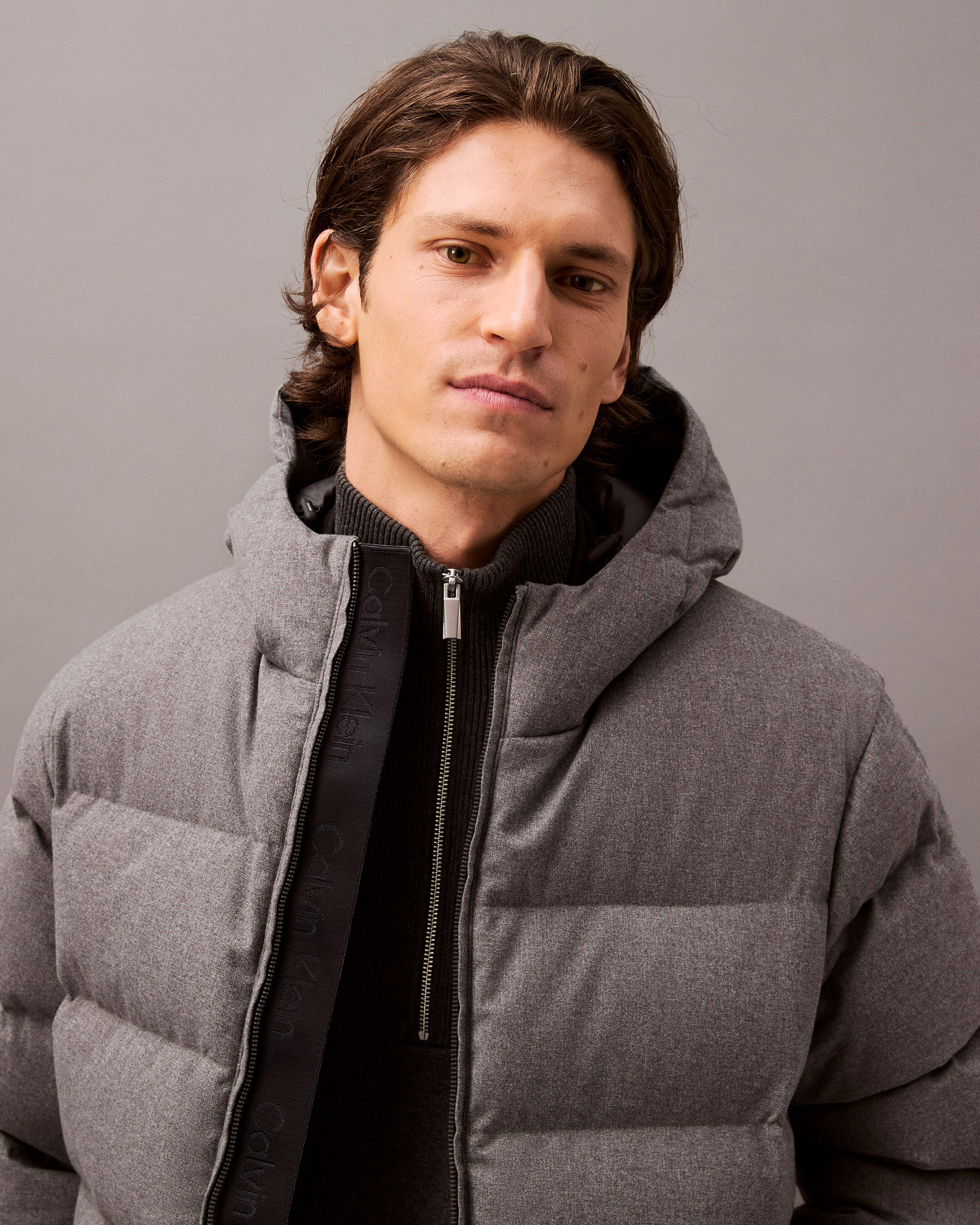 Calvin klein jeans multi logo down puffer jacket store