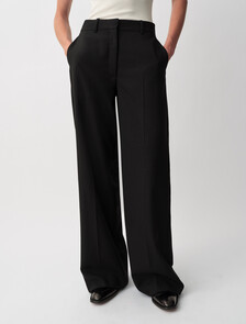Simone Wide Leg Trousers, Black, hi-res