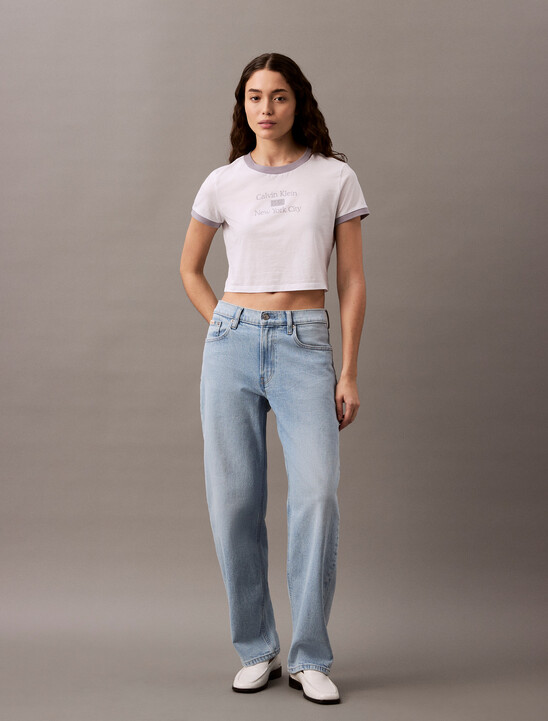 90s Loose Washed Light Indigo Jeans