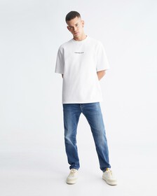 Institutional Logo Sweatshirt, Bright White, hi-res
