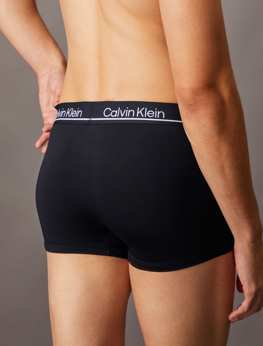 CK Micro Plus Low Rise Trunks 3 Pack, BLACK, hi-res