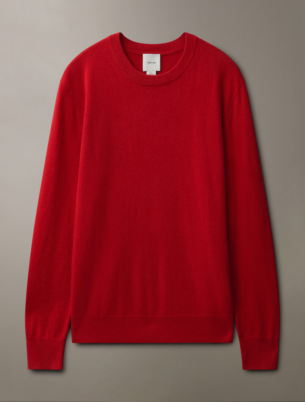 Classic Cashmere Crewneck Sweater, Scarlet Sage, hi-res