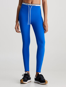 Double Waistband 7/8 Gym Leggings, LAPIS BLUE, hi-res