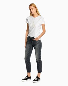 FOREVER STRETCH SLIM STRAIGHT JEANS, Spj Washed Black Dstr, hi-res