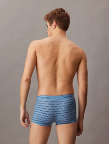 Icon Cotton Stretch Limited Edition Low Rise Trunk, CORE LOGO_SILVER LAKE BLUE, hi-res