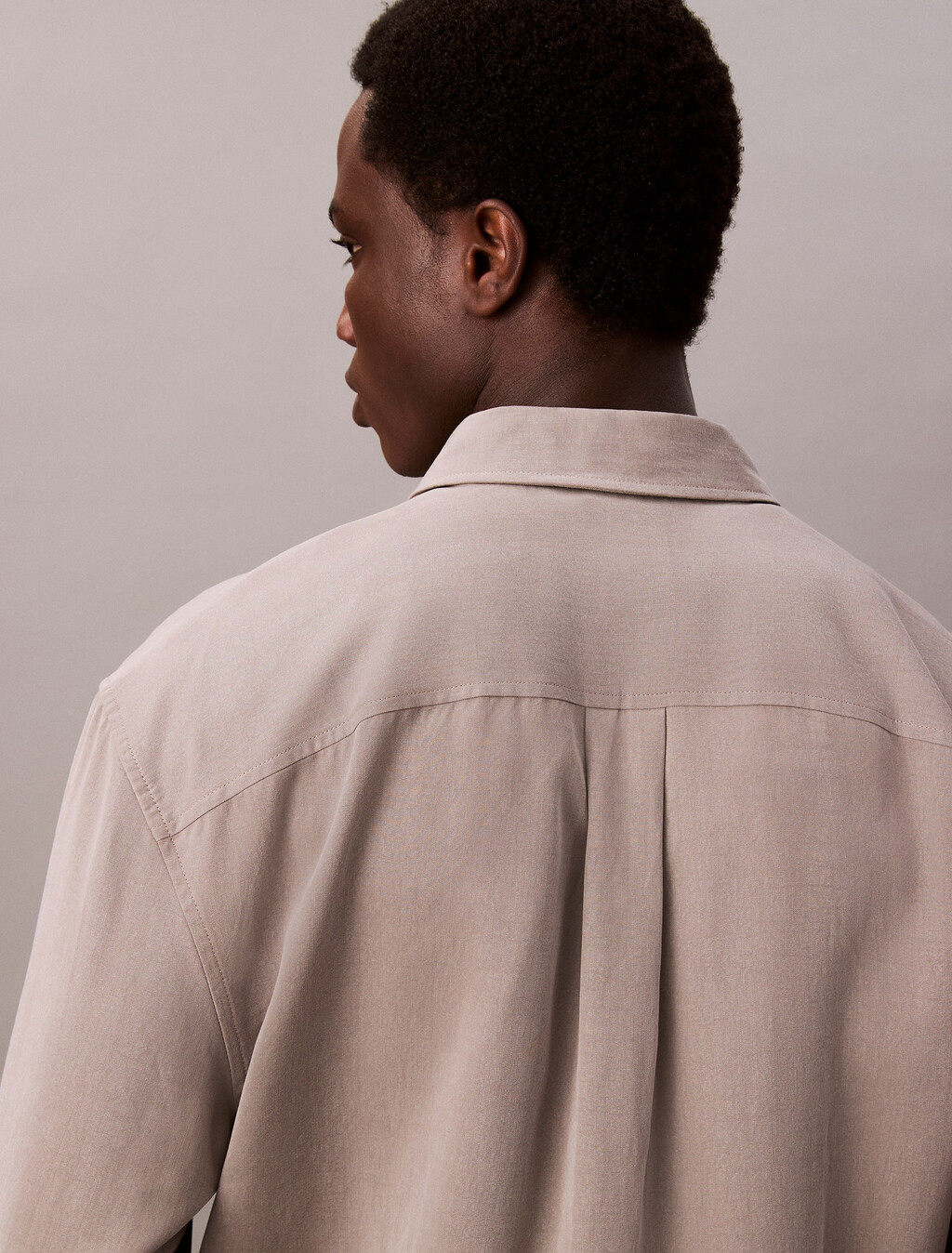 Lyocell Relaxed Shirt, Steeple Gray, hi-res